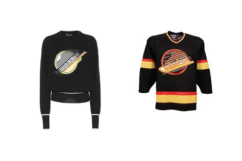 versace canucks logo sweatshirt